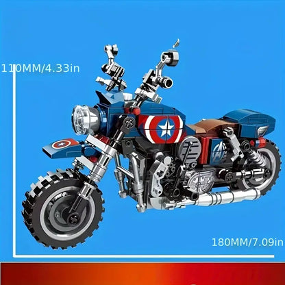 DIY Collector's Edition Assembly Motorcycle Model Kit - 3D Puzzle Building Blocks Toy, Perfect Gift for Hobbyists and Kids