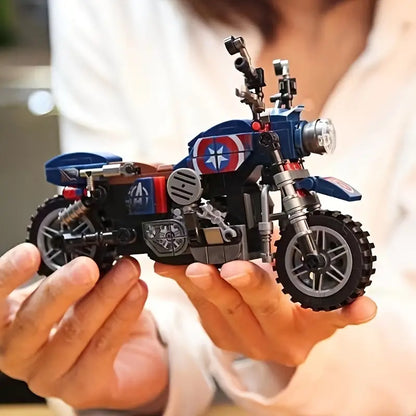 DIY Collector's Edition Assembly Motorcycle Model Kit - 3D Puzzle Building Blocks Toy, Perfect Gift for Hobbyists and Kids