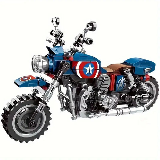 DIY Collector's Edition Assembly Motorcycle Model Kit - 3D Puzzle Building Blocks Toy, Perfect Gift for Hobbyists and Kids